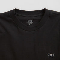 Obey Ripped Icon T-Shirt - Black thumbnail