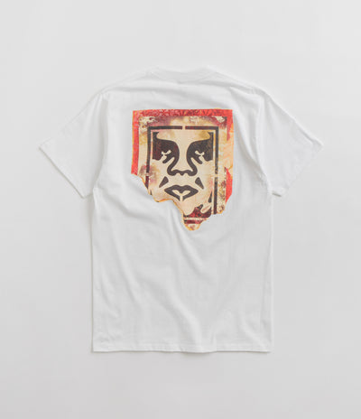 Obey Ripped Icon T-Shirt - White