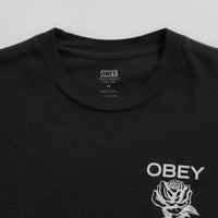 Obey Rise Above Rose T-Shirt - Pigment Vintage Black thumbnail