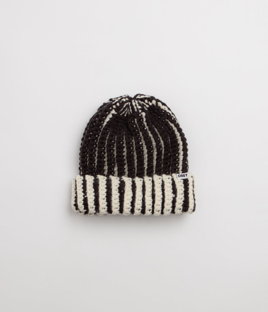 Obey Scout Chunky Beanie in Black Multi