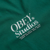 Obey Studios Icon T-Shirt - Adventure Green thumbnail
