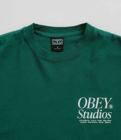Obey Studios Icon T-Shirt - Adventure Green