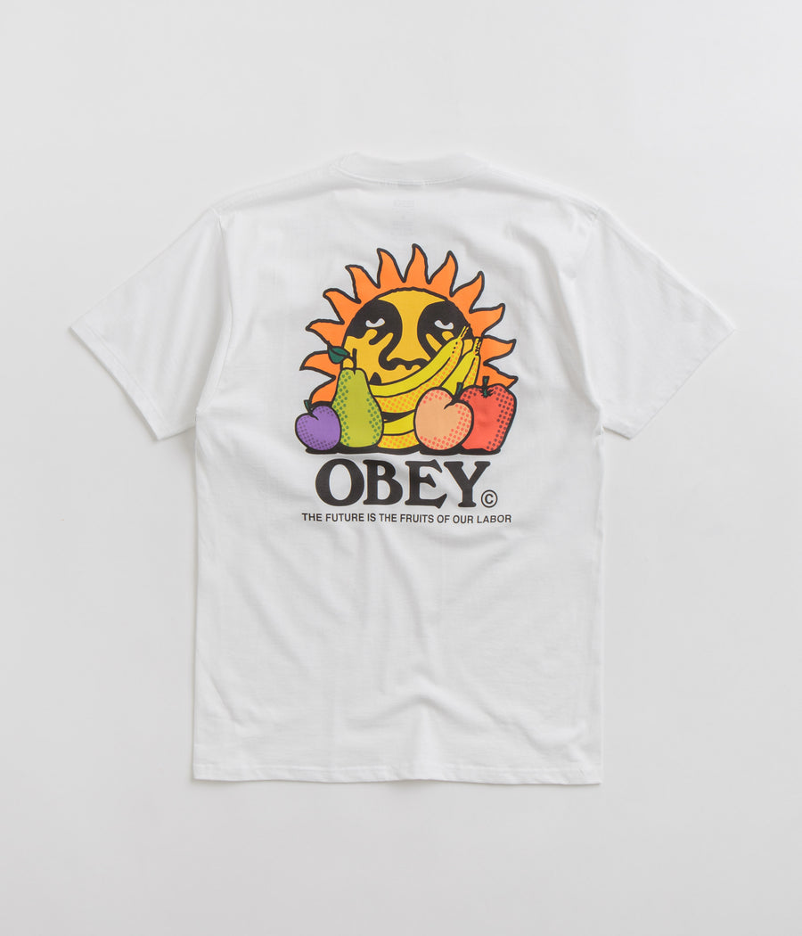Obey The Future Is The Fruits Of Our Labour T-Shirt - White
