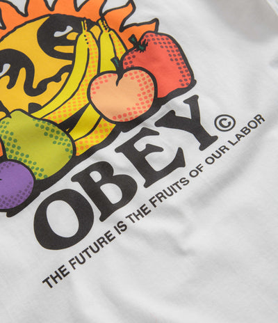 Obey The Future Is The Fruits Of Our Labour T-Shirt - White