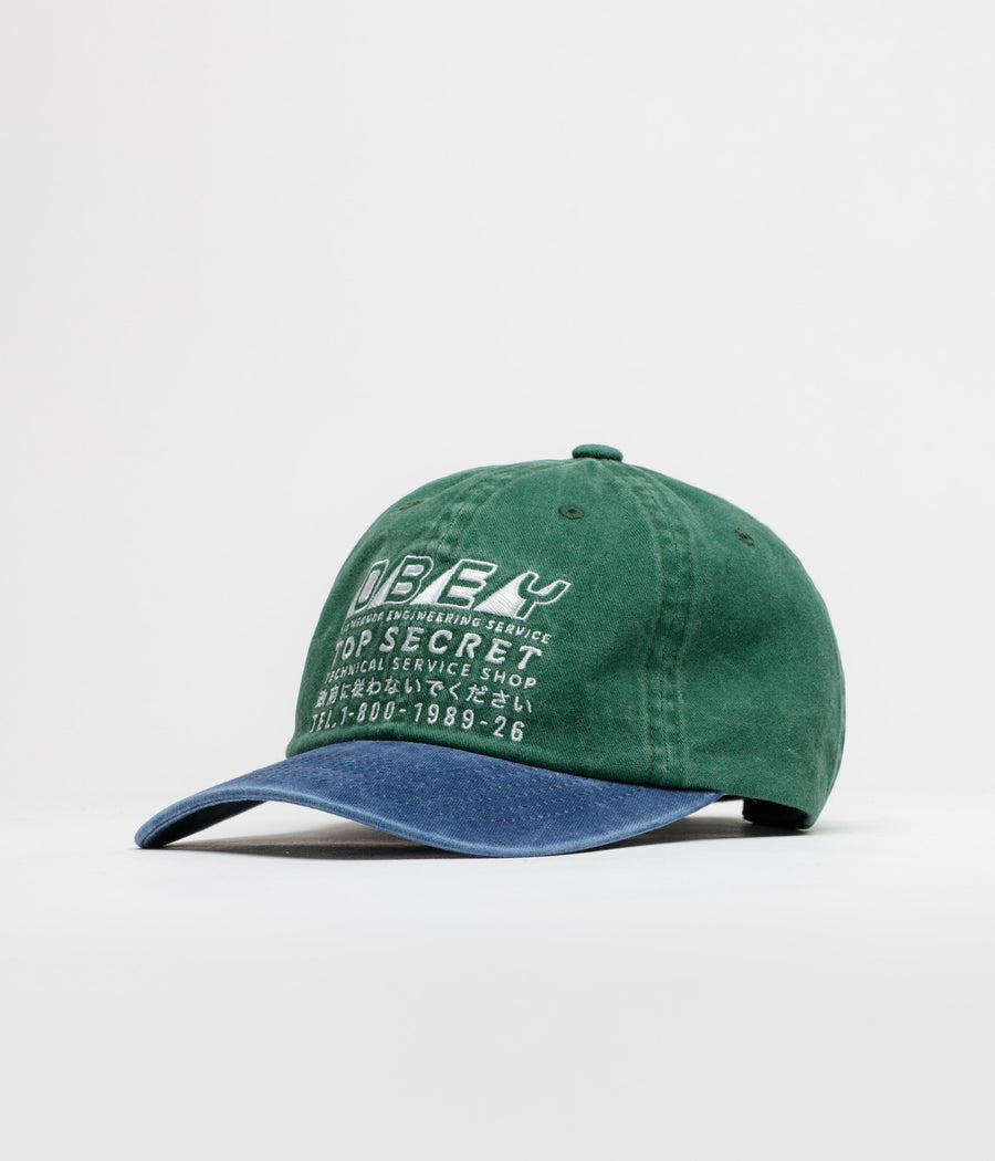 Obey Top Secret Cap in Pigment Pine Green
