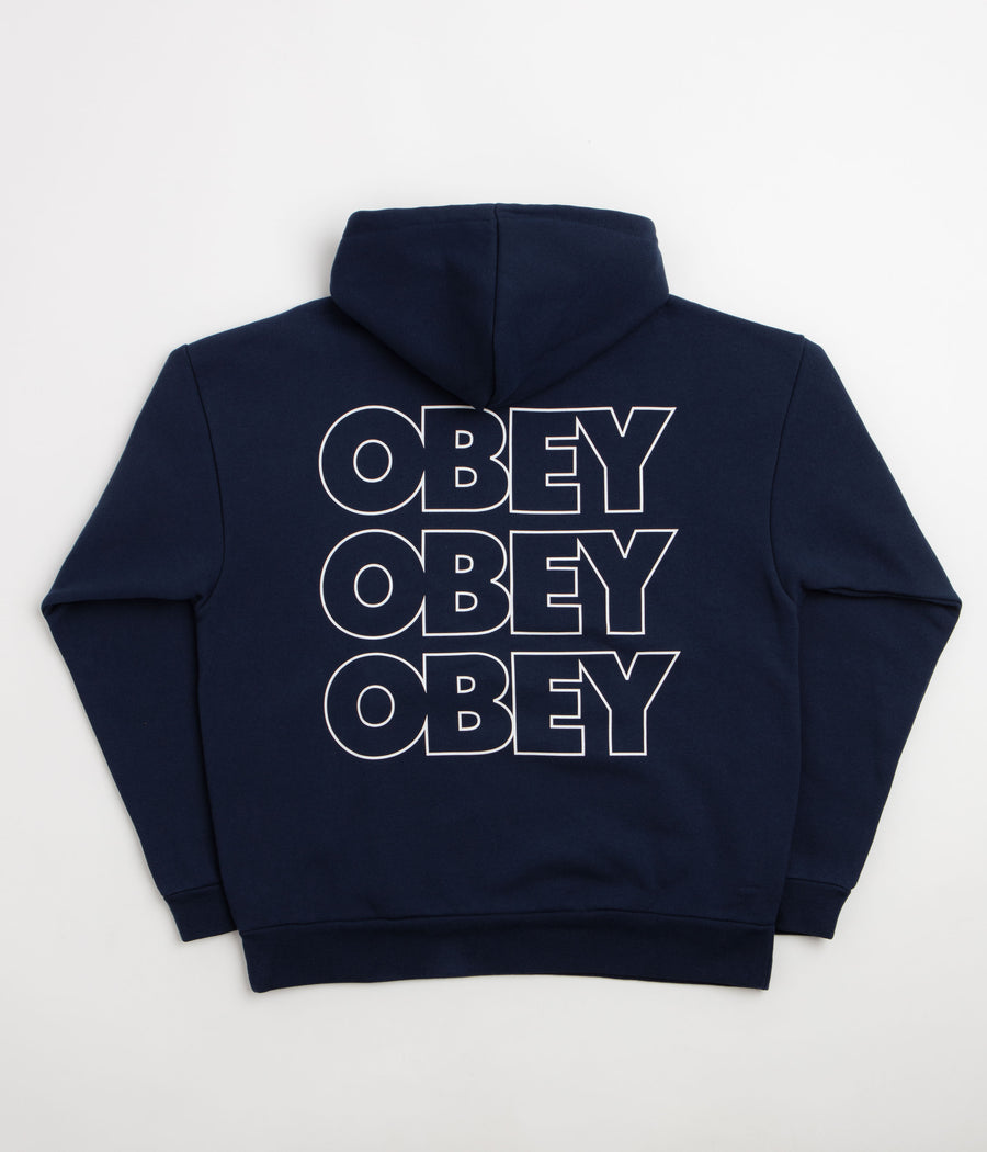 Obey Treble Hoodie - Pigment Blue