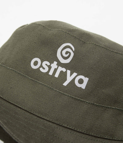 Ostrya Otis Hemp Bucket Hat in Forest Night