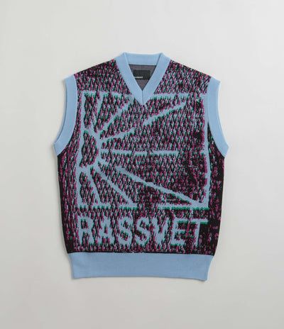 Rassvet Mesh Camo Sleeveless Jumper in Blue