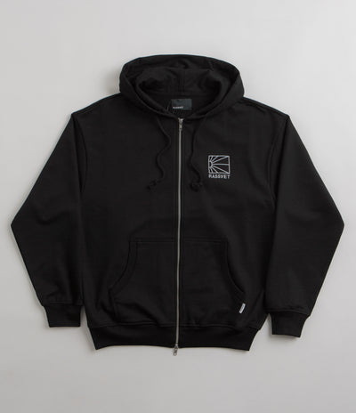 Rassvet Mini Logo Zip Hoodie in Black