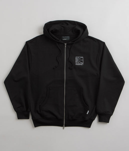 トップス RASSVET House Graphic Zip Hoodie Black S Rassvet Mini Logo Zip Hoodie - Black | flatspot