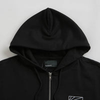 Rassvet Mini Logo Zip Hoodie in Black thumbnail