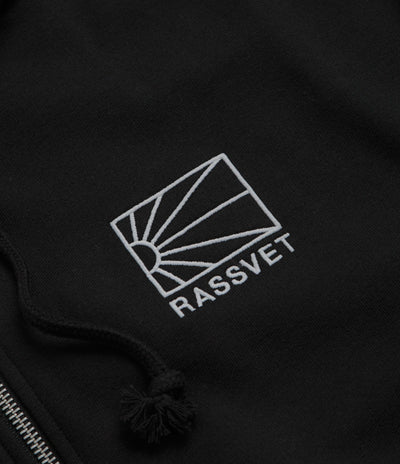 Rassvet Mini Logo Zip Hoodie in Black