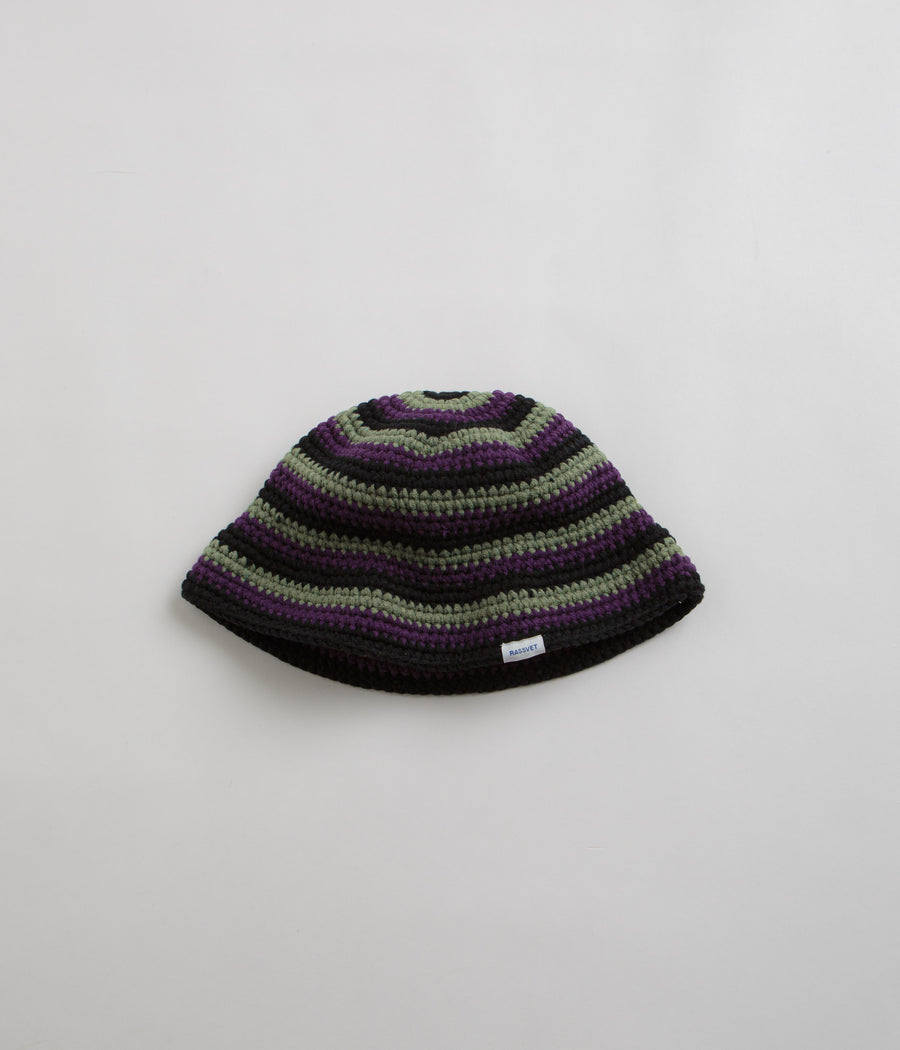PACCBET Striped Knitted Bucket Hat - Stripes