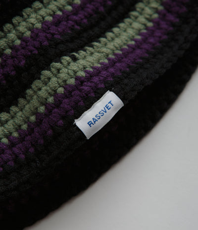 Rassvet Striped Knitted Bucket Hat - Stripes