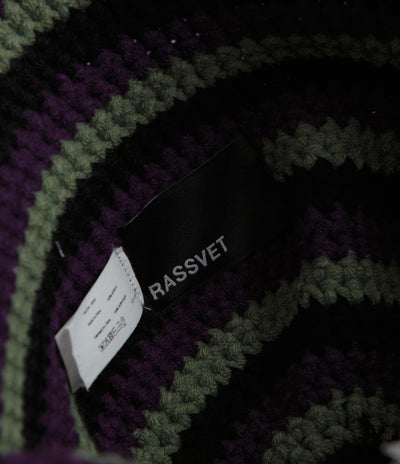 Rassvet Striped Knitted Bucket Hat - Stripes