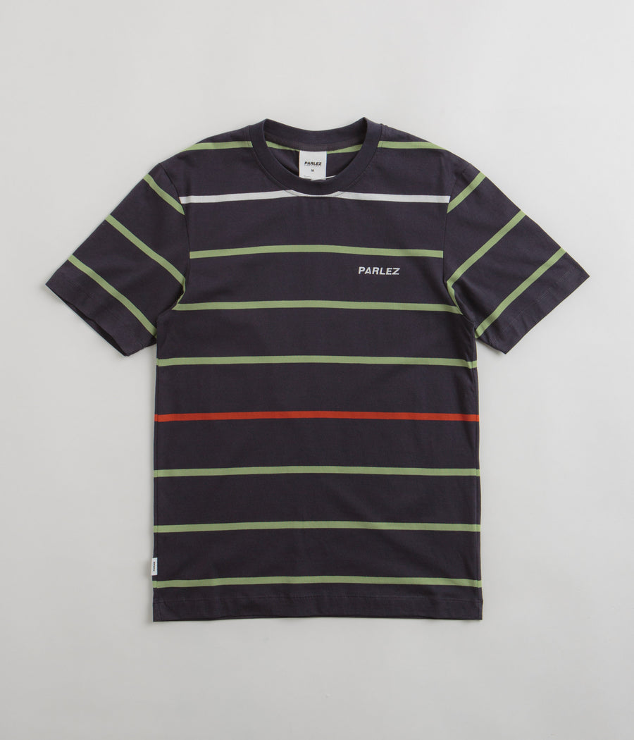 Parlez Element Stripe T-Shirt - Navy