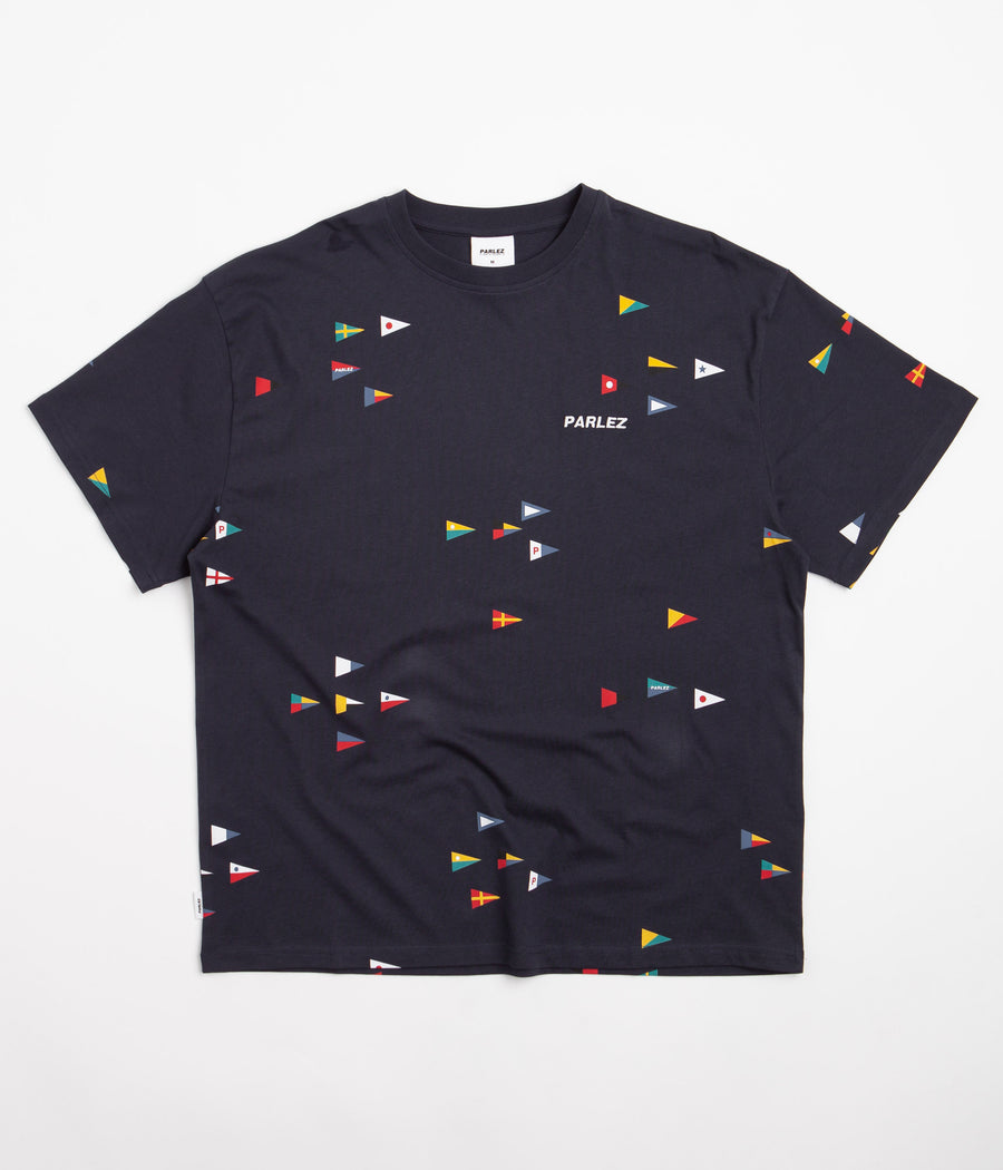 Parlez Topaz Oversized T-Shirt - Navy