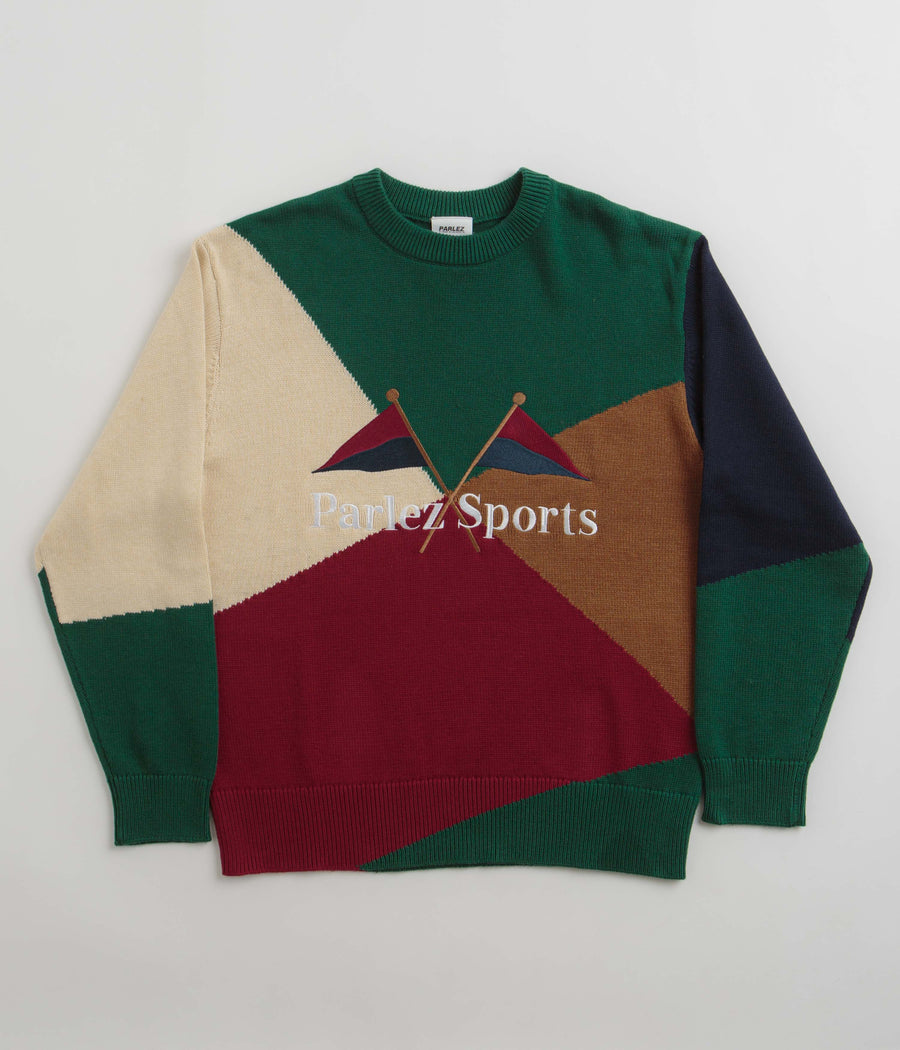 Parlez Yard Knit Crewneck Sweatshirt - Navy / Multi