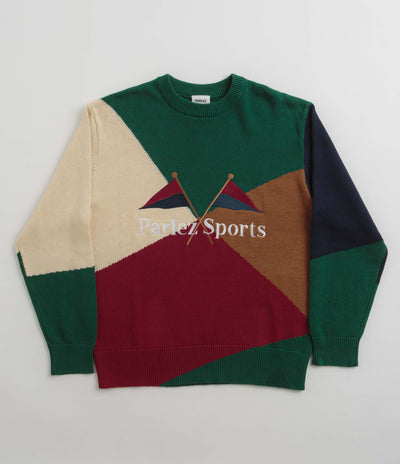 Parlez Yard Knit Crewneck Sweatshirt - Navy / Multi