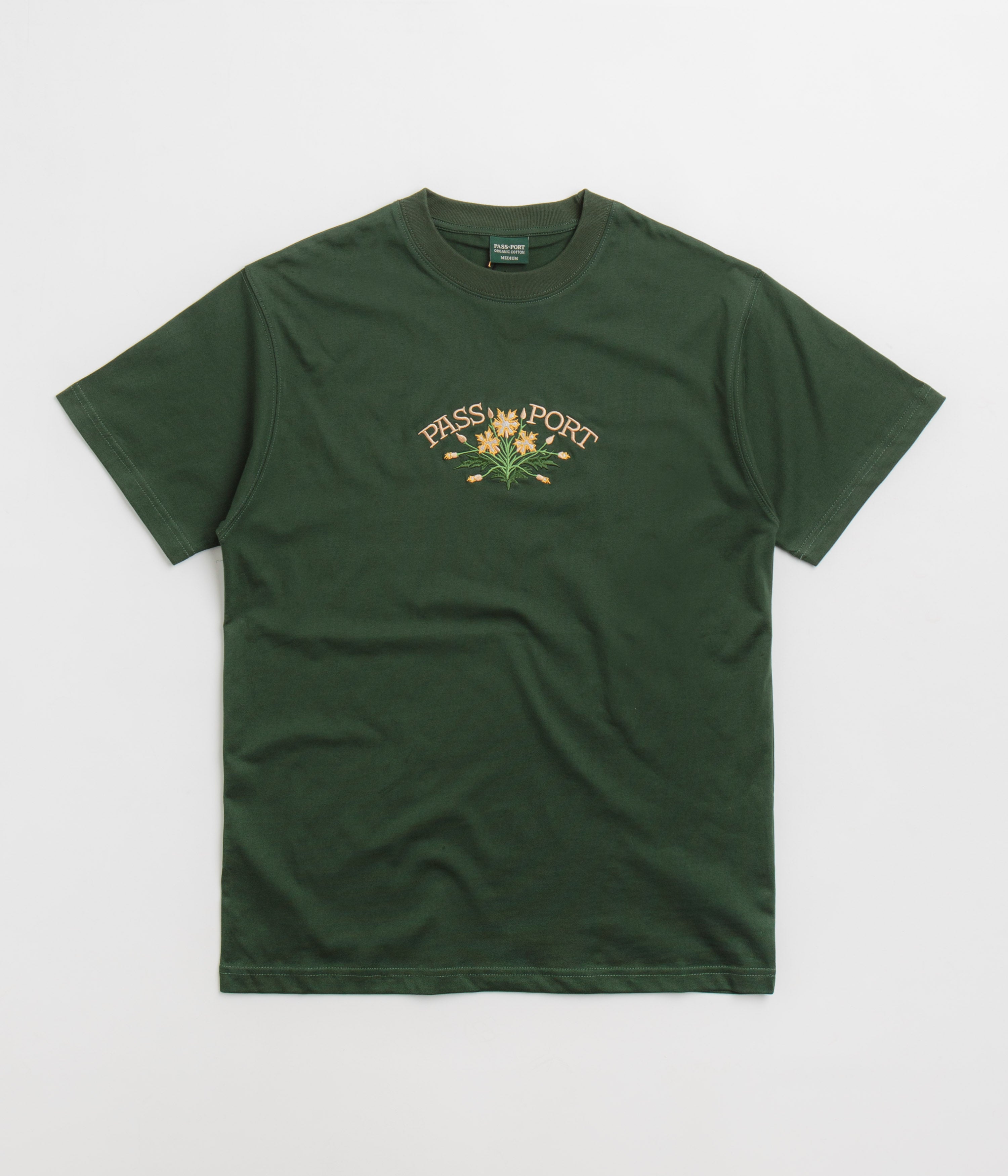 Pass Port Bloom Organic T-Shirt - Forest Green