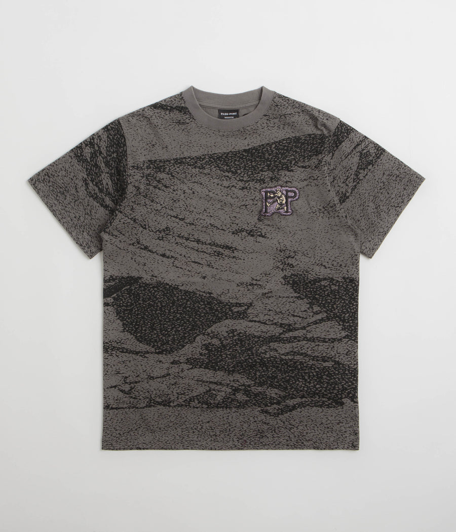 Pass Port Cave-In T-Shirt in Charcoal