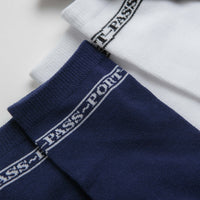 Pass Port Hi Sox Socks (3 Pack) - Navy / White / Grey thumbnail