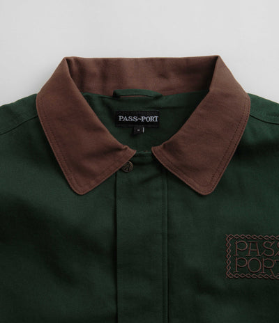 Pass Port Invasive Logo Yard Jacket - Forest Green