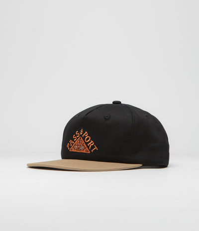 Pass Port Manuscript Workers Cap - Black / Sand