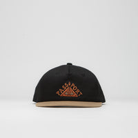 Pass Port Manuscript Workers Cap - Black / Sand thumbnail