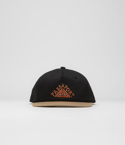 Pass Port Manuscript Workers Cap - Black / Sand