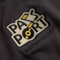 Pass Port Master-Sound Embroidered Crewneck Sweatshirt in Tar thumbnail