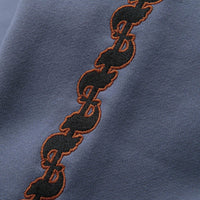 Pass Port Pattoned Crewneck Sweatshirt in Washed Out Blue thumbnail