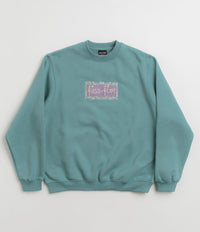 Pass Port Plume Crewneck Sweatshirt in Washed Out Teal