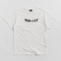 Pass Port Sunken Logo Embroidery T-Shirt - White thumbnail