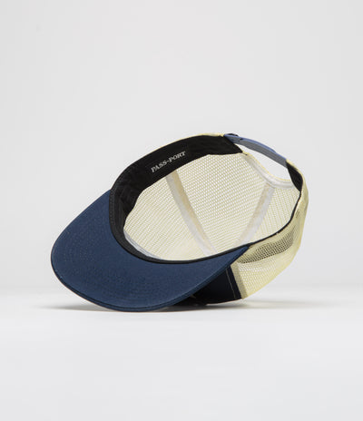 Pass Port Towers Of Water Workers Trucker Cap - Navy / Cream