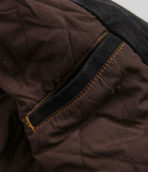 Pass Port Vineyard Birds Denim Delivery Jacket - Washed Black