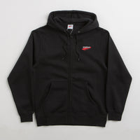 Pasteelo Embroidered O.G. Zip Hoodie in Black thumbnail