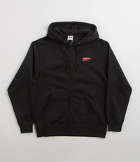 Pasteelo Embroidered O.G. Zip Hoodie in Black