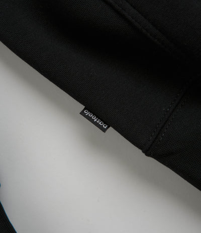 Pasteelo Embroidered O.G. Zip Hoodie in Black
