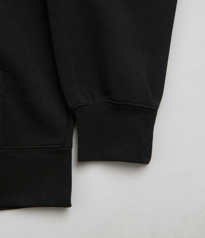 Pasteelo Embroidered O.G. Zip Hoodie in Black