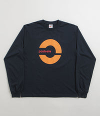 Pasteelo Grooves Long Sleeve T-Shirt in Navy