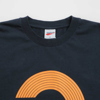 Pasteelo Grooves Long Sleeve T-Shirt in Navy thumbnail