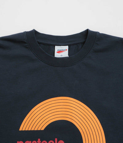 Pasteelo Grooves Long Sleeve T-Shirt in Navy