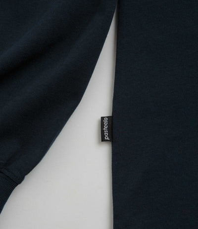 Pasteelo Grooves Long Sleeve T-Shirt in Navy