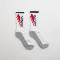 Pasteelo O.G. ATL Socks in White and Red / Grey thumbnail