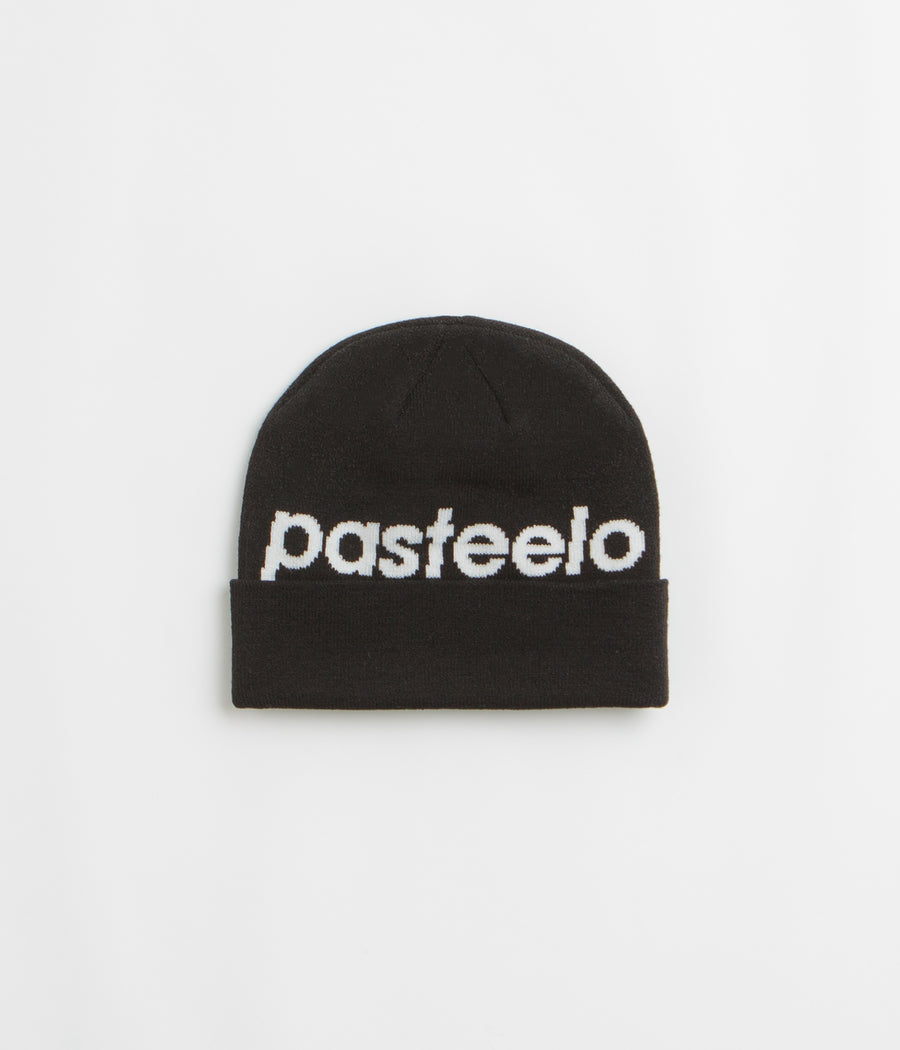 Pasteelo Script Beanie in Black