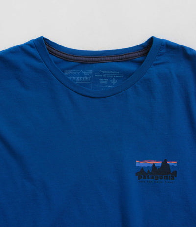 Patagonia 73 Skyline Organic T-Shirt - Endless Blue