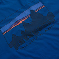 Patagonia 73 Skyline Organic T-Shirt - Endless Blue thumbnail