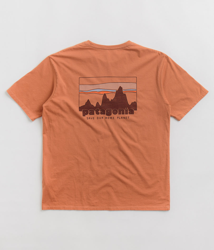 Patagonia 73 Skyline Organic T-Shirt - Sienna Clay