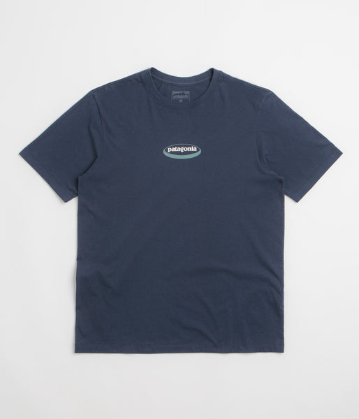 Patagonia 95 Oval Logo T-Shirt - New Navy: Kaleido | flatspot